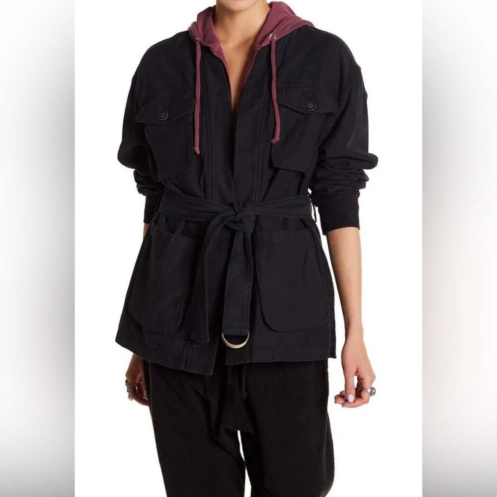 Free People in Our Nature Cargo Jacket Black size S